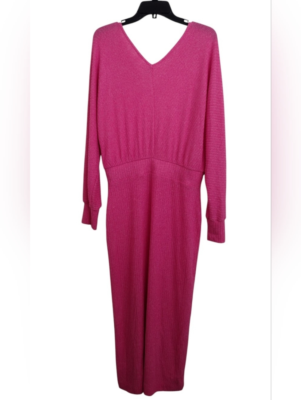 Daily Practice Anthropologie Ribbed V-Neck Long Knit Dress Size Medium